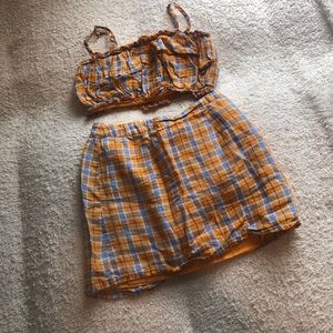 Forever 21 Matching Plaid Skirt Set